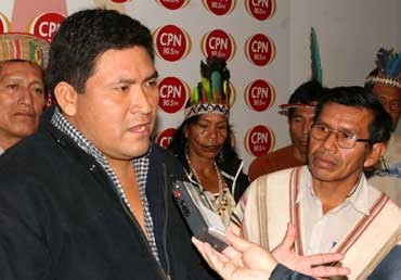 Nuevo presidente de Aidesep, Alexander Teets - FOTO: Andina