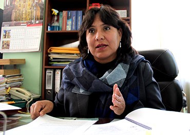Jeanet Serruto Zea,  jefa de personal de la DREP Puno