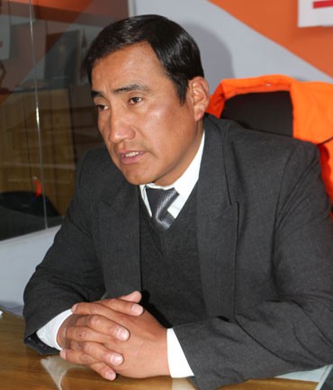 Percy Quispe Quispe, subgerente de Defensa Civil del Gobierno Regional de Puno.