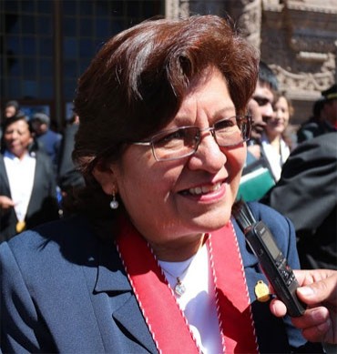 Sofía Gaby Pantigozo Meza, presidenta de la Junta de Fiscales Superiores de Puno