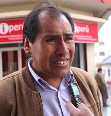Ronald Gutiérrez Rodrigo, alcalde de la Municipalidad Provincial de Carabaya