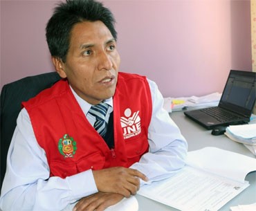 Benni José Alvarez Quiñones, presidente del Jurado Electoral Especial de Puno