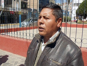 Elvis Yucra Apaza, secretario provincial del construcción Civil