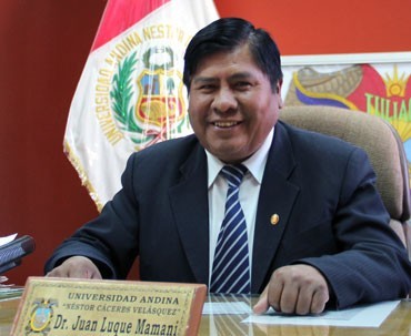 Juan Luque Mamani, candidato presidencia regional Puno.