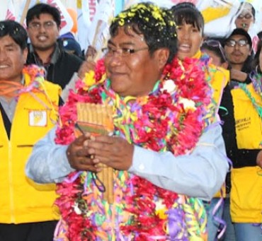 David Sucacahua Yucra,  candidato a la alcaldía de San Román