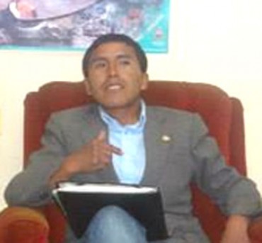 César Cahuari Ticona, presidente de la Confederación de Juventudes