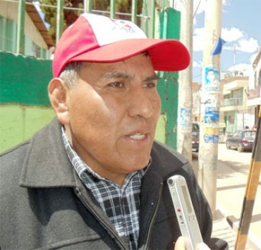 Moisés Cayo Pachauri, candidato a la alcaldía de San Román