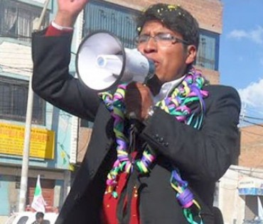 Yvan Quispe Apaza, candidato a la alcaldía de San Román