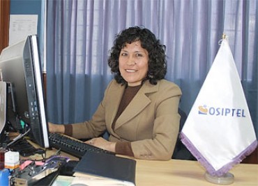 Eugenia Uría, presidenta del OSIPTEL Puno
