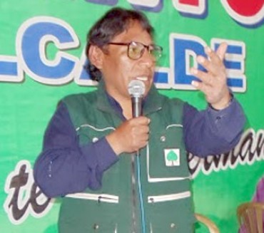 Hugo Quinto Huamán, candidato a la alcaldía de San Román