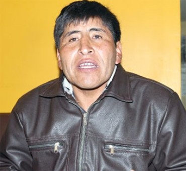 Hermes Cauna Morales, presidente del Frente de Defensa de Recursos Naturales de la Zona Sur