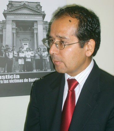 Ronald Gamarra, Secretario Ejecutivo de la Coordinadora Nacional de Derechos Humanos