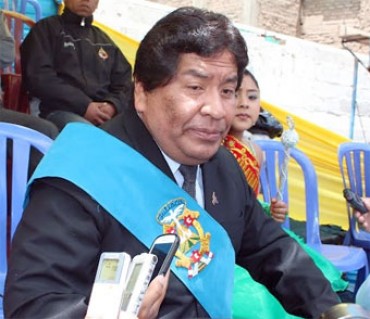 David Mamani Paricahua, alcalde de la provincia de San Román