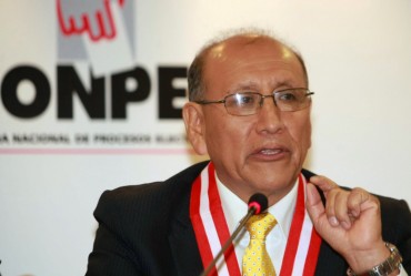 Mariano Cucho, Jefe Nacional de la ONPE.