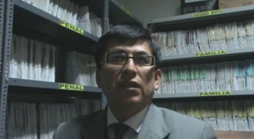 Carlos Gallegos, responsable del Módulo de Archivo Judicial de Yunguyo.