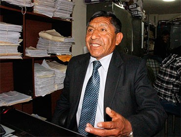 Jacinto Coila Benavente, jefe del Área de Numeración Predial