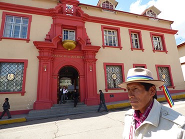 Patricio Illacutipa, dirigente investigado por aymarazo acudió a la audiencia