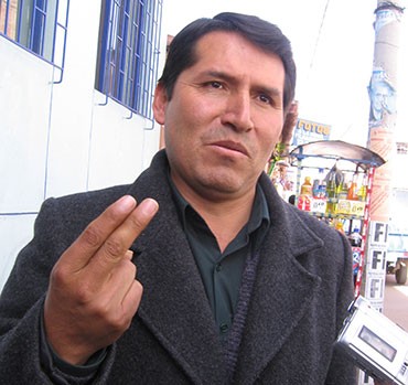 Hernán Fuentes Guzmán, expresidente regional de Puno