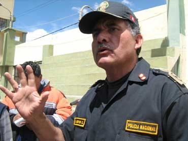 General PNP Horacio Huivin Grandez, jefe de la XII Dirección Territorial de la Policía de Puno