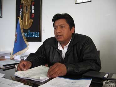 gerente general de la E.P.S. SEDA Juliaca, Víctor Raúl Apaza Flores