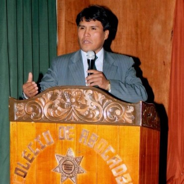 Fredy Ramos Ramos, decano del Ilustre Colegio de Abogados de Puno