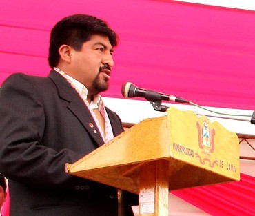 Clever Huaynacho Hañari,alcalde de la provincia de Lampa.