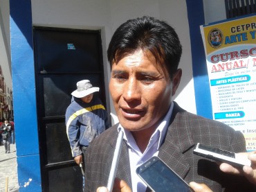  Eloy Mamani, vicepresidente de la Asociación de Municipalidades de Centros Poblados de la provincia de Puno.