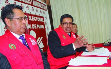 organizaciones políticas cuestionan la imparcialidad del jurado electoral especial de Puno