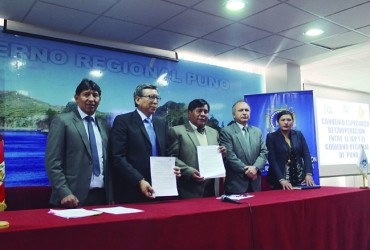 Gobierno Regional de Puno firma convenio con el IGP
