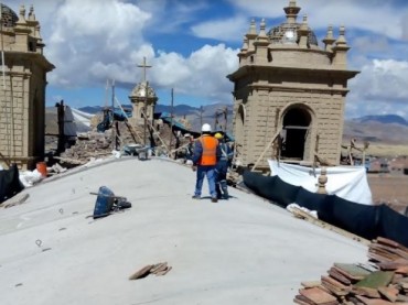 Identifican riesgos en obra de mejoramiento de la catedral de Ayaviri