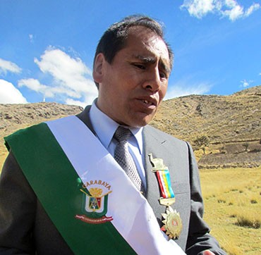 Ronald Gutiérrez Rodrigo, alcalde de Carabaya