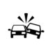 Car Accident icon vector icon. Simple element illustration. Car Accident symbol design. Can be used for web and mobile.