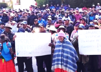 Pobladores de la provincia de El Collao-Ilave realizan movilización.