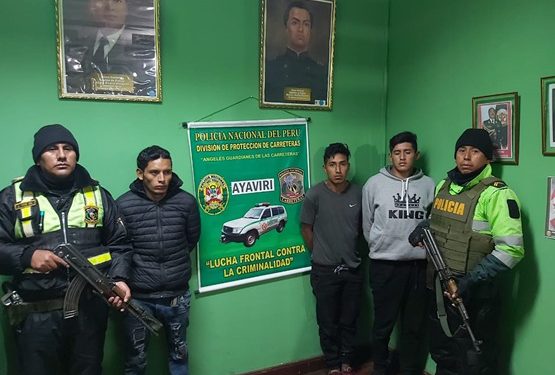 Banda criminal, Los Mladitos de Abancay_ fueron detenidos.