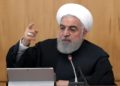 Fotografía de Hasan Rohani proporcionada por la Presidencia iraní, durante una reunión de su gabinete, el 15 de enero de 2020 en Teherán.
