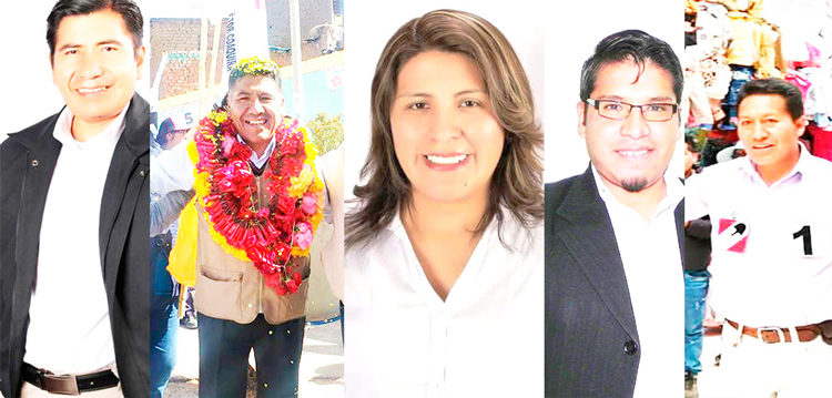 Ellos serían los cinco congresistas de la región de Puno.