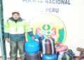 Tres sujetos fueron detenidos por trasladar 50 kilogramos de hoja de coca.