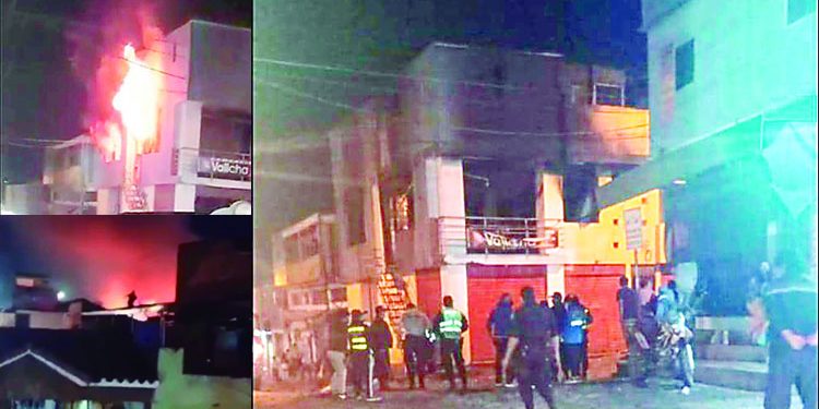 Incendio por explosión de balón de gas deja tres heridos en Secocha