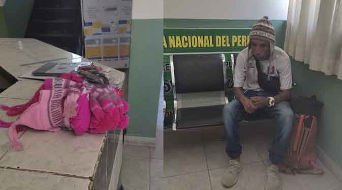 Desaguadero: Extranjero que hurtó prendas de vestir es apresado por policias