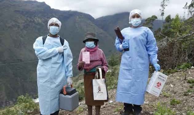 Sandia: Realizan festival de la vacunación en 7 distritos de la selva puneña