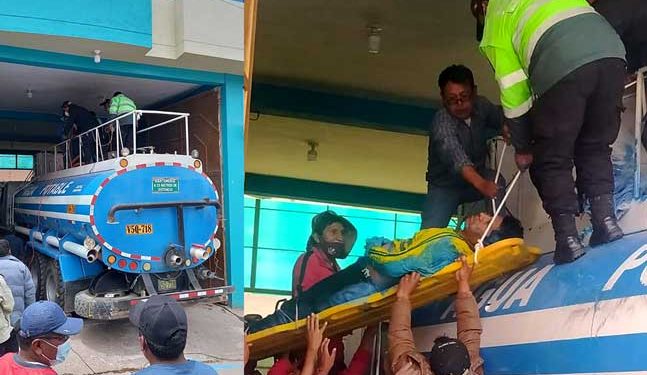 Azángaro: Pintor se desmaya y queda atrapado dentro de una cisterna de agua